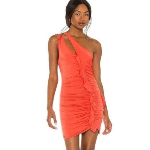 NWT NBD Revolve Antoine Mini Dress in Fiery Red XS - Picture 1 of 14